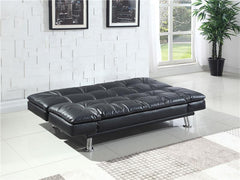Dilleston Upholstered Tufted Convertible Sofa Bed Black - 300281