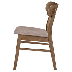 Dortch Dining Side Chair Walnut and Brown (Set of 2) - 108462