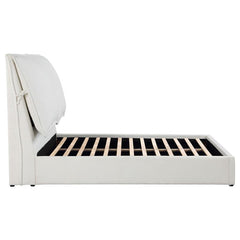 Gwendoline Upholstered Queen Panel Bed White - 306040Q