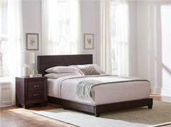 Dorian Upholstered Twin Panel Bed Brown - 300762T