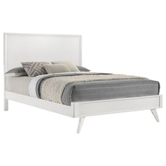 Janelle Wood Eastern King Panel Bed White - 223651KE