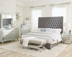 Camille 5-piece California King Bedroom Set Metallic Mercury - 300621KW-S5