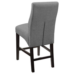Mulberry Upholstered Counter Height Stools Grey and Cappuccino (Set of 2) - 102855