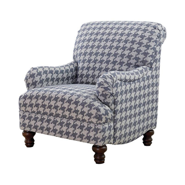 Glenn Upholstered English Arm Accent Chair Blue - 903093