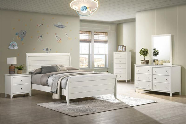 Selena 6-drawer Dresser with Mirror Cream White - 400233M