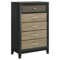 Valencia 5-piece Eastern King Bedroom Set Black - 223041KE-S5