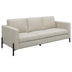 Tilly 3-piece Upholstered Track Arm Sofa Set Oatmeal - 509901-S3