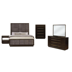 Durango 5-piece Eastern King Bedroom Set Smoked Peppercorn - 223261KE-S5