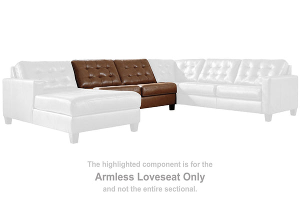 Baskove Armless Loveseat - 1110234
