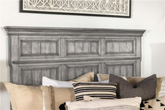 Avenue Wood Eastern King Panel Bed Weathered Grey - 224031KE