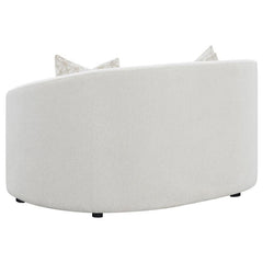 Rainn 3-piece Boucle Upholstered Sloped Arm Sofa Set Latte - 509171-S3