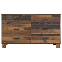 Sidney 5-piece Eastern King Bedroom Set Rustic Pine - 223141KE-S5