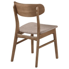 Dortch Dining Side Chair Walnut and Brown (Set of 2) - 108462
