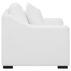 Ashlyn Upholstered Sloped Arm Accent Chair White - 509893