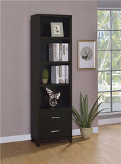 Lewes 4-shelf Engineered Wood Media Tower Cappuccino - 700882