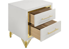 Lucia 2-drawer Nightstand White - 224732