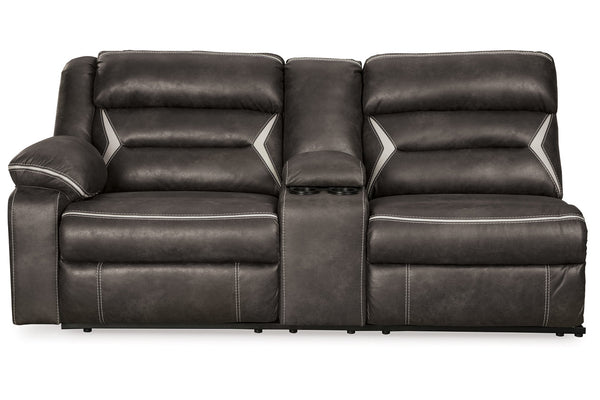 Kincord Left-Arm Facing Power Reclining Sofa with Console - 1310459