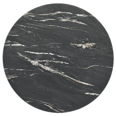 Skylark Round Marble-like SmartTop Coffee Table Black - 707848