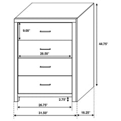 Brantford 5-piece Eastern King Bedroom Set Barrel Oak - 207040KE-S5