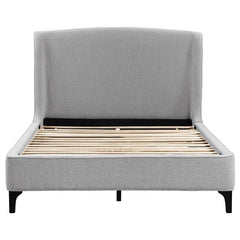 Mosby Upholstered Eastern King Wingback Bed Grey - 306021KE