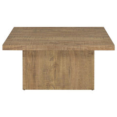 Devar Square Engineered Wood Coffee Table Mango Brown - 708068