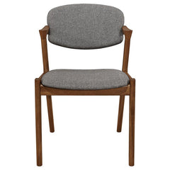 Malone 5-piece Dining Room Set Dark Walnut and Brown - 105351-S5