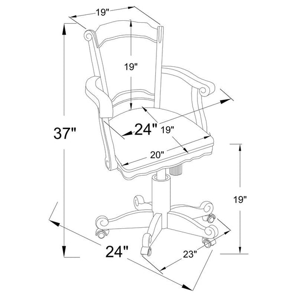 Turk 5-piece Game Table Set Tobacco and Black - 100871-S5