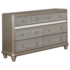 Bling Game 7-drawer Dresser Metallic Platinum - 204183