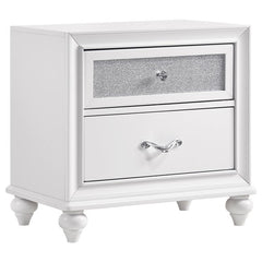 Barzini 5-piece Queen Bedroom Set White - 205891Q-S5