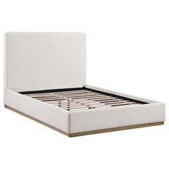 Knox Upholstered Queen Panel Bed Cream - 302053Q
