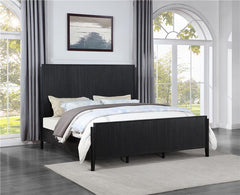 Brookmead Wood Queen Panel Bed Black - 224711Q