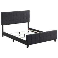 Fairfield Upholstered Eastern King Panel Bed Dark Grey - 305953KE