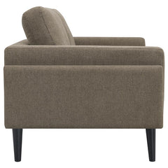 Rilynn Upholstered Track Arm Loveseat Brown - 509522