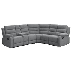 David Upholstered Reclining Sectional Sofa Smoke - 609620