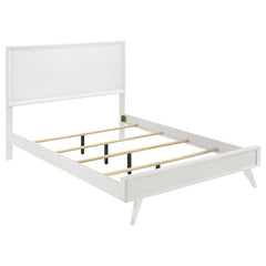 Janelle Wood Queen Panel Bed White - 223651Q