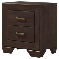 Kauffman 2-drawer Nightstand Dark Cocoa - 204392