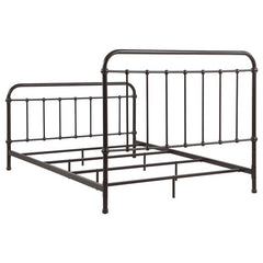 Livingston Metal Eastern King Open Frame Bed Dark Bronze - 300399KE