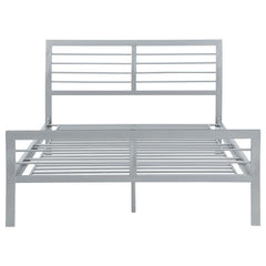 Cooper Metal Twin Open Frame Bed Silver - 300201T