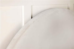 June Upholstered Twin Panel Headboard Ivory - 315926T