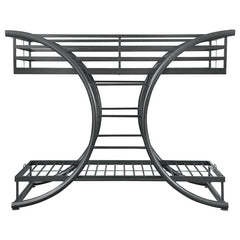 Stephan Metal Twin Over Twin Bunk Bed Gunmetal - 461078