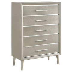 Ramon 5-drawer Bedroom Chest Metallic Sterling - 222705