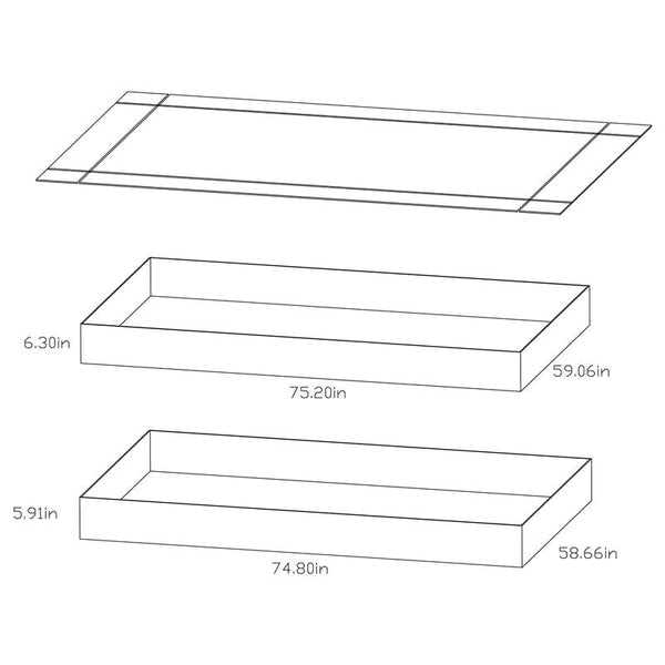 Morgan Metal Twin Over Full Bunk Bed Blue - 2258B