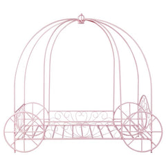 Massi Metal Twin Canopy Bed Powder Pink - 400155T