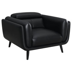 Shania Upholstered Low Back Accent Chair Black - 509923
