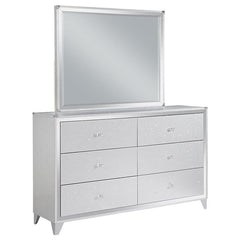 Larue 6-drawer Dresser with Mirror Silver - 224493M