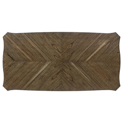 Ronnie 7-piece Starburst Dining Table Set Khaki and Rustic Cream - 108051-S7