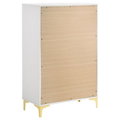 Kendall 5-piece Eastern King Bedroom Set White - 224401KE-S5