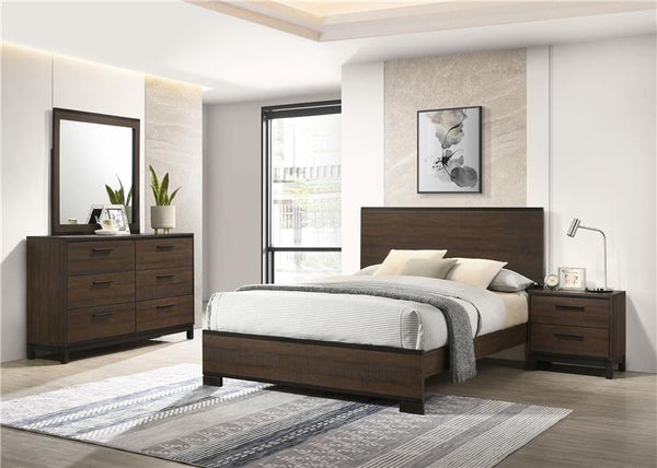 Edmonton 4-piece California King Bedroom Set Rustic Tobacco - 204351KW-S4