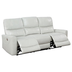 Greenfield Upholstered Power Reclining Sofa Ivory - 610261P