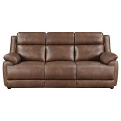 Ellington 2-piece Upholstered Padded Arm Sofa Set Dark Brown - 508281-S2
